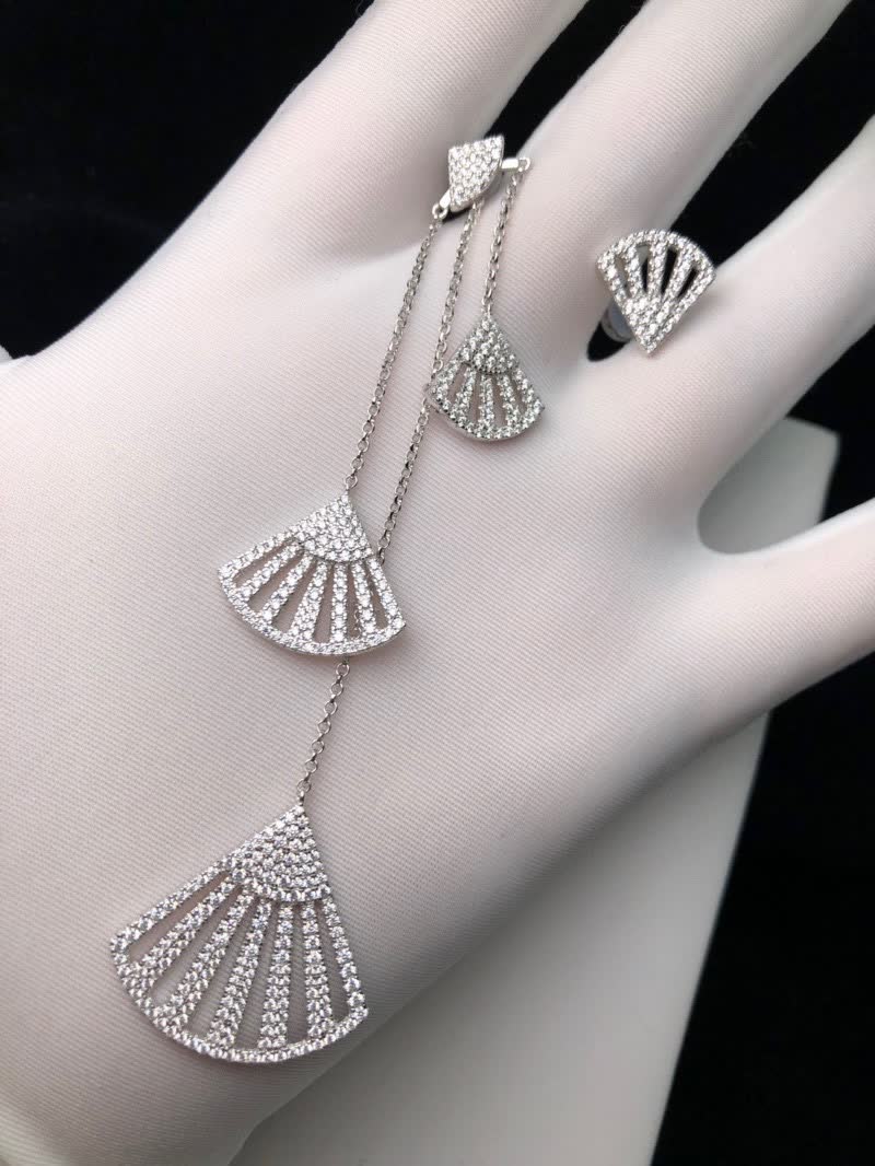 APM Monaco Fan-Shaped Earrings
